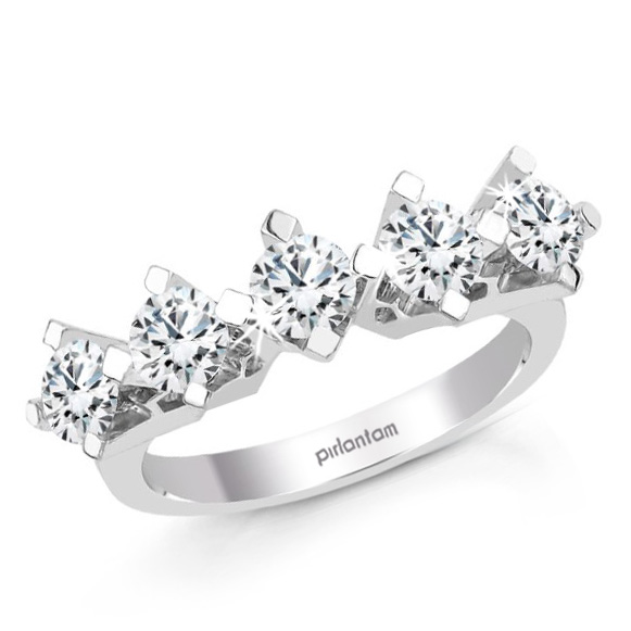 1.50 ct  Pırlanta Beştaş Alyans